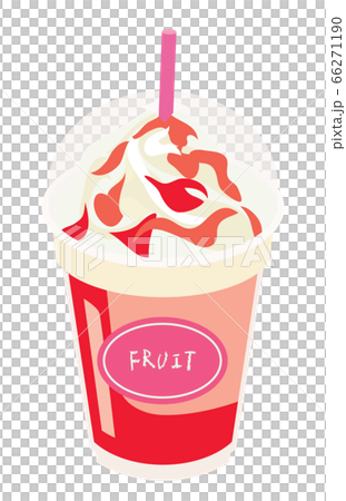 Cafe pink fruit flavored shake 66271190