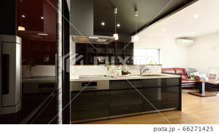 お洒落なキッチンルーム イメージ 66271425
