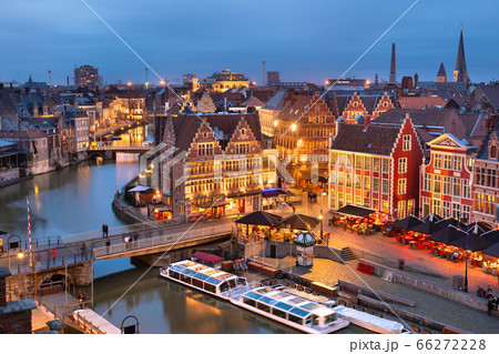 Ghent, Belgium at the Graslei 66272228