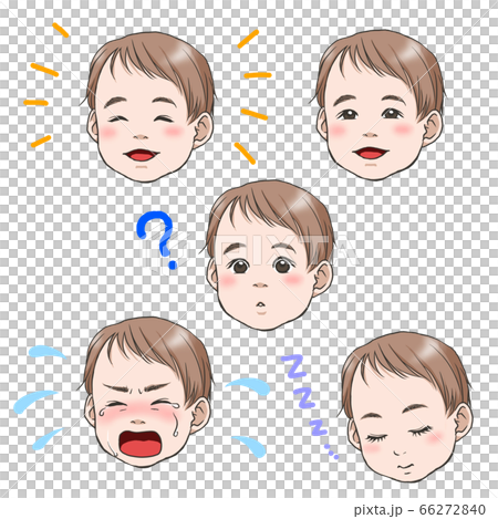 Baby's facial expression set 66272840