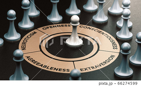 Psychology Model. Big Five Personality Traits, Psychology Model. Big Five Personality Traits, 66274599