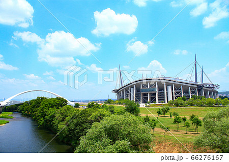 豊田大橋と豊田スタジアム周辺の風景 66276167