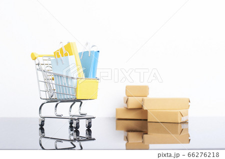 shopping online concept- home delivery shopping online concept- home delivery 66276218