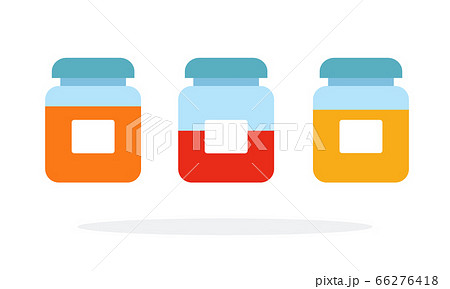 Jars with spices vector flat isolated 66276418