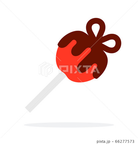 Cake pops with chocolate vector flat material design isolated object on white background. Cake pops with chocolate vector flat material design isolated object on white background. 66277573