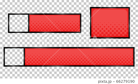 ストリートポップなテロップベース・赤・アイコン枠付き ストリートポップなテロップベース・赤・アイコン枠付き 66279190