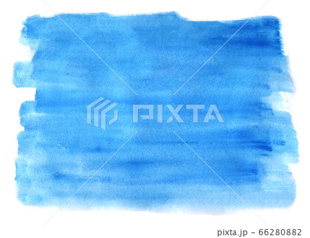 水彩素材　青　青色　ブルー　blue　BLUE　 66280882