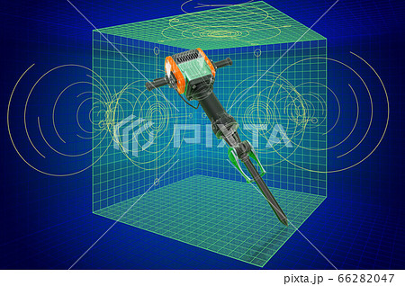 Jackhammer Pneumatic Drill Visualization 3d Cadのイラスト素材 6647