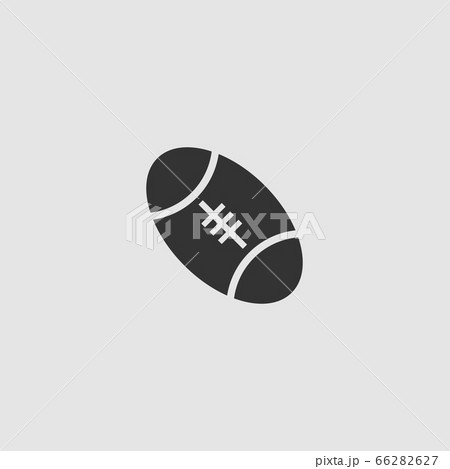 Rugby icon flat. 66282627