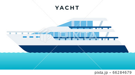 Motor yacht, fast ship for transporting people vector icon flat isolated. Motor yacht, fast ship for transporting people vector icon flat isolated. 66284679