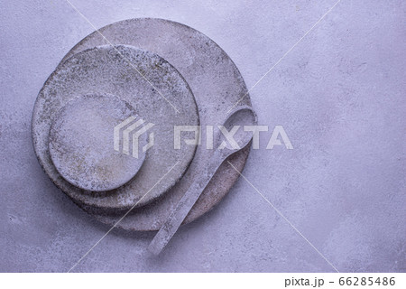 Handmade handcrafted concrete plates and bowls 66285486