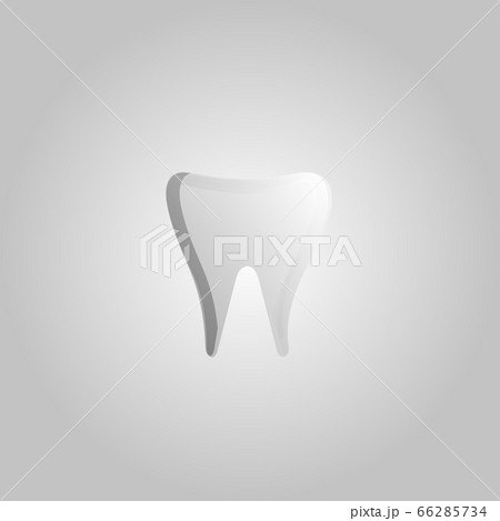 Beautiful medical icon of a white dental tooth Beautiful medical icon of a white dental tooth 66285734