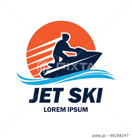 jet ski logo with text space for your slogan 66288247