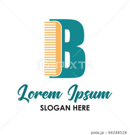 barber shop logo with B alphabet and text space for your slogan barber shop logo with B alphabet and text space for your slogan 66288528