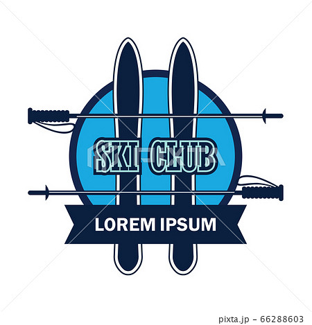 skiing logo with text space for your slogan skiing logo with text space for your slogan 66288603