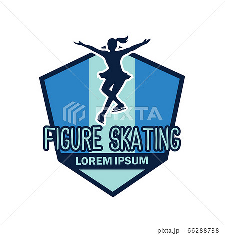 speed figure skating logo with text space for your slogan speed figure skating logo with text space for your slogan 66288738