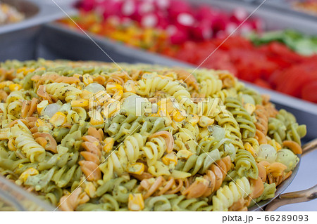 Colorful pasta salad 66289093