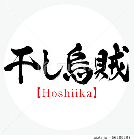 干し烏賊・Hoshiika(筆文字・手書き) 干し烏賊・Hoshiika(筆文字・手書き) 66289293