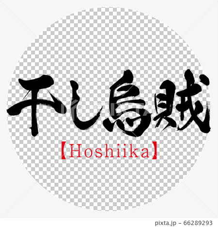 干し烏賊・Hoshiika(筆文字・手書き) 干し烏賊・Hoshiika(筆文字・手書き) 66289293