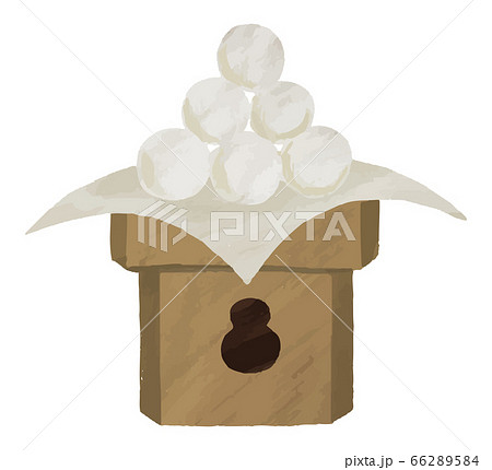 月見だんご イラスト 手描き 水彩のイラスト素材 月見だんご イラスト 手描き 水彩のイラスト素材