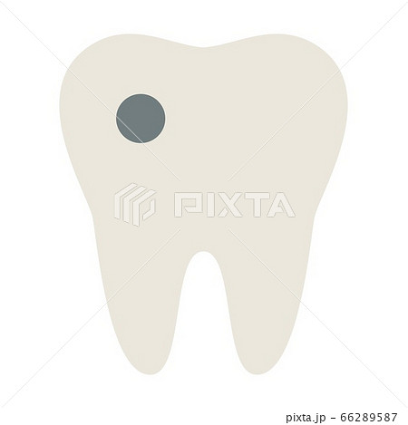 Molar tooth with caries vector icon flat isolated Molar tooth with caries vector icon flat isolated 66289587