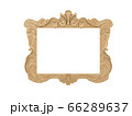Golden vintage frame. Isolate mirror. Design retro element. physical realistic reflection . 66289637