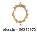 Golden vintage frame. Isolate mirror. Design retro element. physical realistic reflection . 66289972