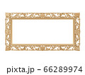 Golden vintage frame. Isolate mirror. Design retro element. physical realistic reflection . 66289974