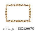 Golden vintage frame. Isolate mirror. Design retro element. physical realistic reflection . 66289975