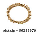 Golden vintage frame, mirror. Design retro element. physical realistic reflection . 3d rendering 66289979