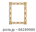 Golden vintage frame. Isolate mirror. Design retro element. physical realistic reflection . 66289980