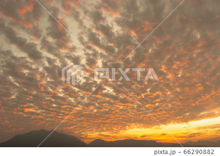 Beautiful dark orange sky evening beauty and Beautiful dark orange sky evening beauty and 66290882