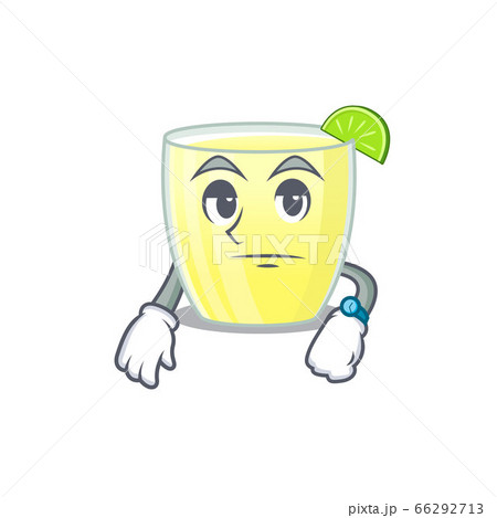 Mascot design style of daiquiri cocktail with waiting gesture 66292713