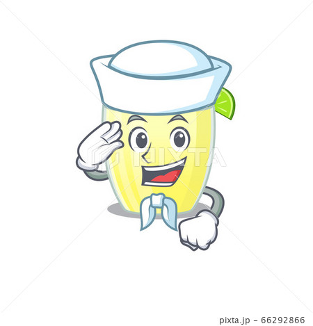 Smiley Sailor Cartoon Character Of Daiquiri のイラスト素材