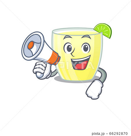 Mascot Design Of Daiquiri Cocktail Announcing のイラスト素材