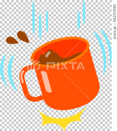 落ちるプラスチックコップ 66293990