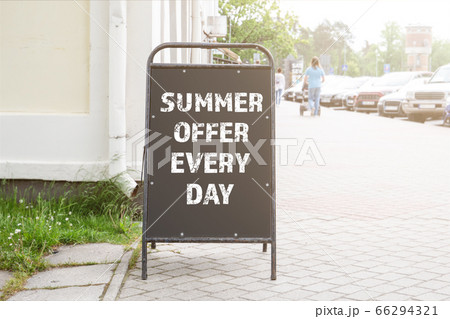 SUMMER OFFER EVERY DAY. Cafes and restaurants, shops and services, economic crisis and business 66294321