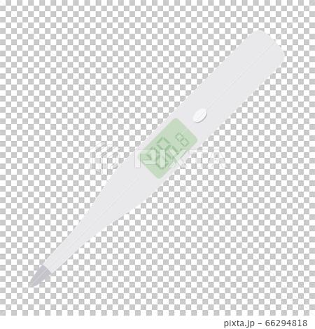Illustration of a digital thermometer without power. 66294818