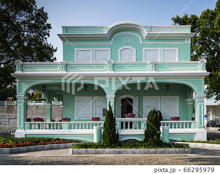 portuguese colonial heritage landmark building in 66295979
