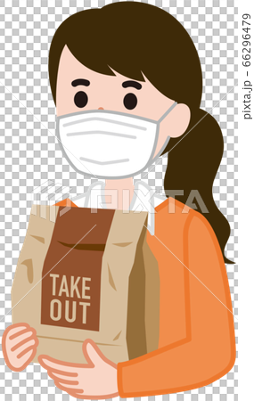 テイクアウトする女性 66296479
