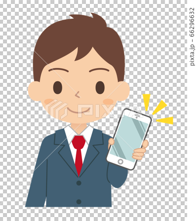 Male student with a smartphone 66296632