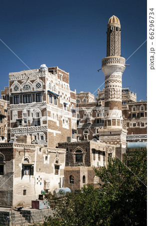 traditional architecture buildings view in sanaa 66296734