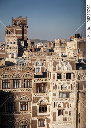 view of sanaa city old town architecture skyline 66296796