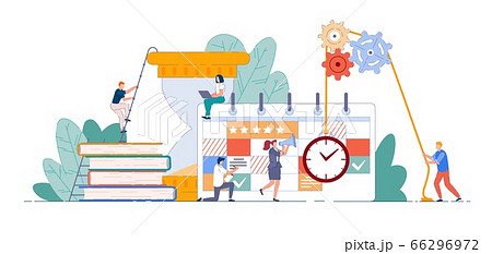 Agile team. Business people planning and working 66296972