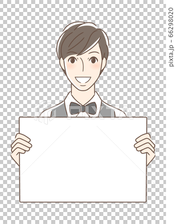 A man facing the front with a smiling flip A man facing the front with a smiling flip 66298020