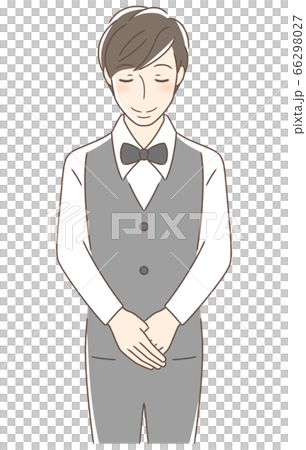 A man facing the front bowing 66298027