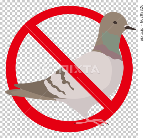 Dove prohibited Caution feeding 66298826