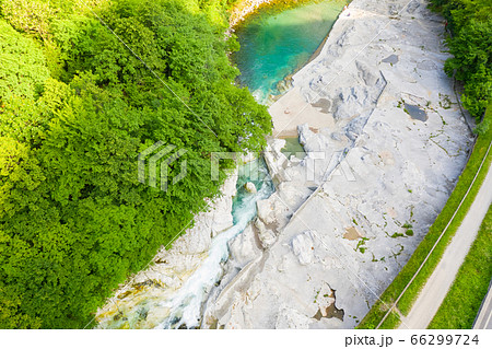 Beautiful aerial view of the Serio river 66299724