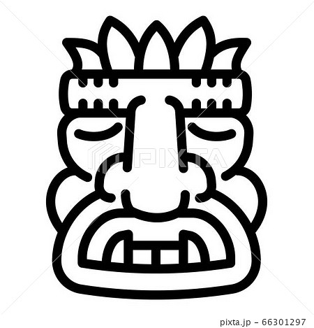 Culture idol icon, outline style 66301297
