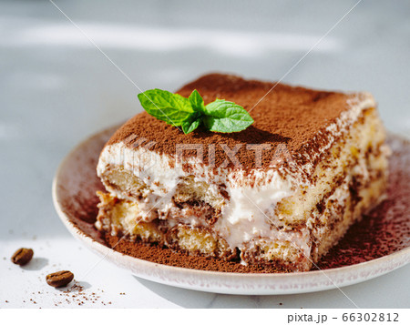 Tiramisu cake with mint Tiramisu cake with mint 66302812